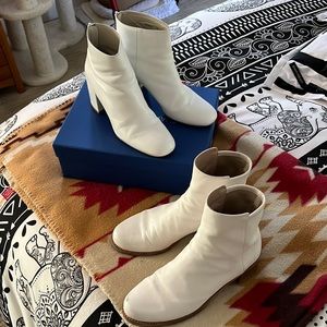 🫶🏽 White Stuart Weitzman Boots 🫶🏽